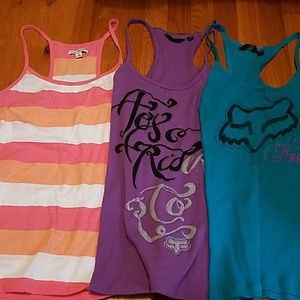 1 american eagle tank and 2 fox tanks